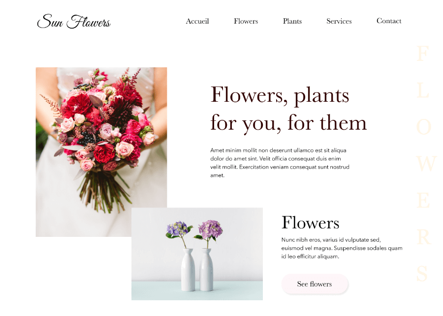Design en éco-conception pour un fleuriste