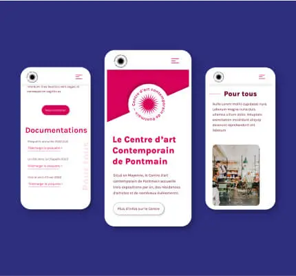 Maquette mobile éco-conception par David Daumer Centre d'art de Pontmain