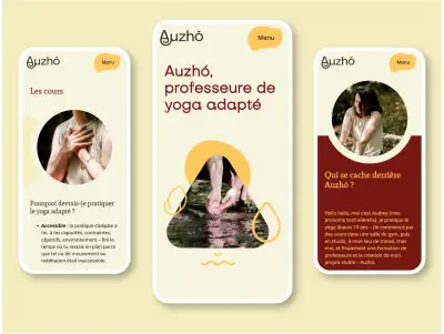 website mobile du site de Auzho