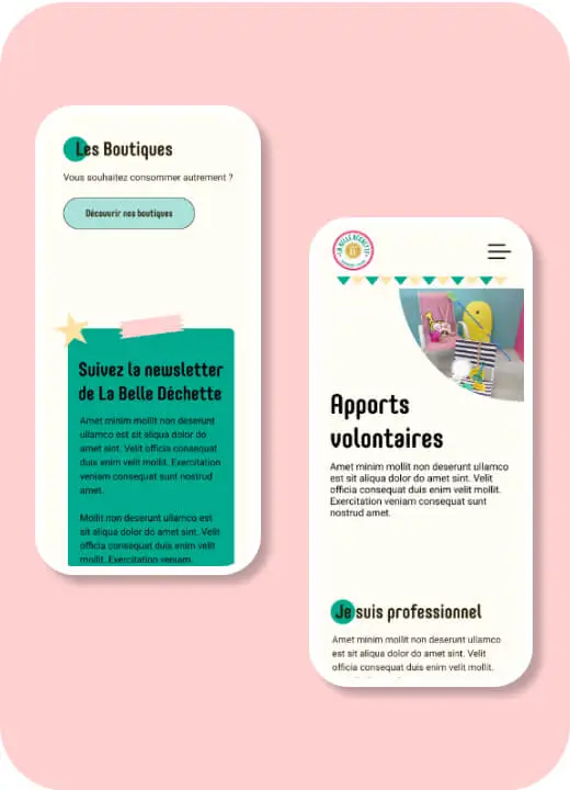 mobile design resourcerie La belle déchette de Rennes
