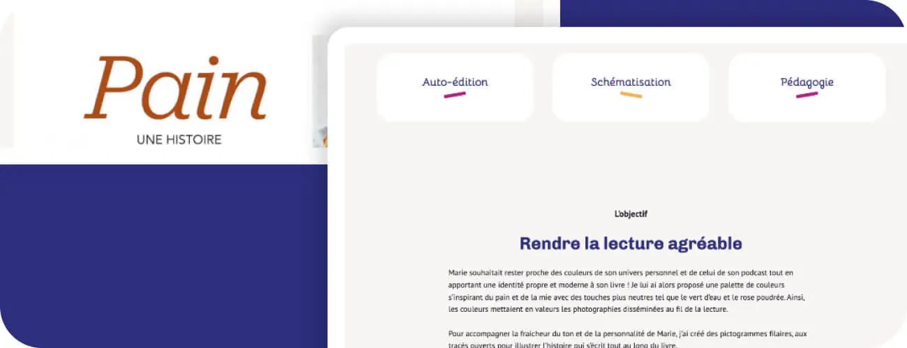 visuel création du site web de bleu renard studio