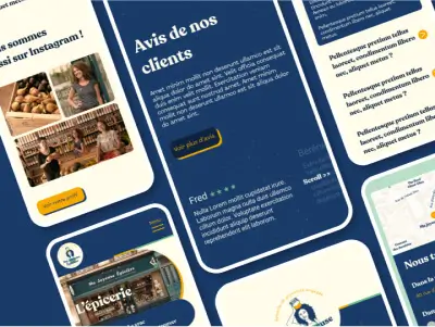 Site web mobile ma joyeuse épicière