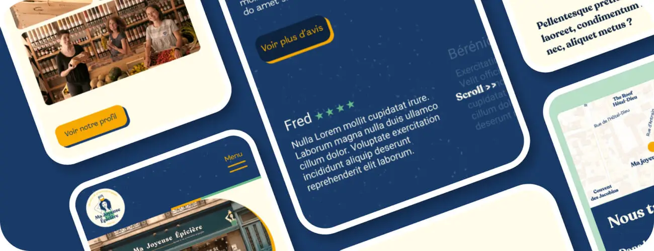 Visuel crea David Daumer site internet ma joyeuse épicière