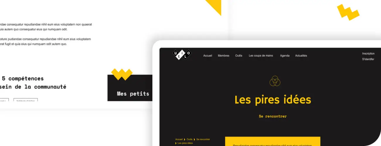 visuel intro créa pour Utilo projet région de Rennes