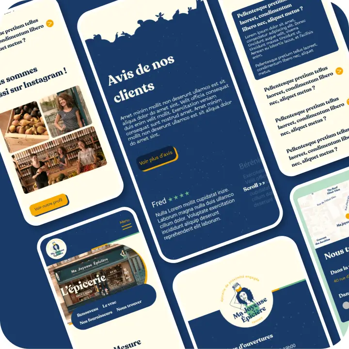 web design responsive site web ma joyeuse épicière rennes David Daumer