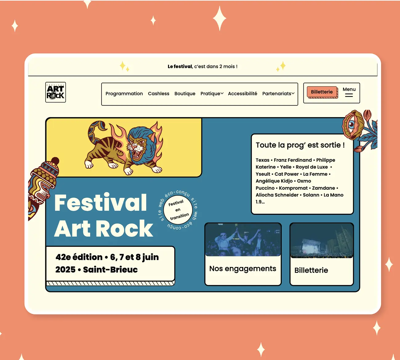 Art Rock mockup 1 web-design david daumer