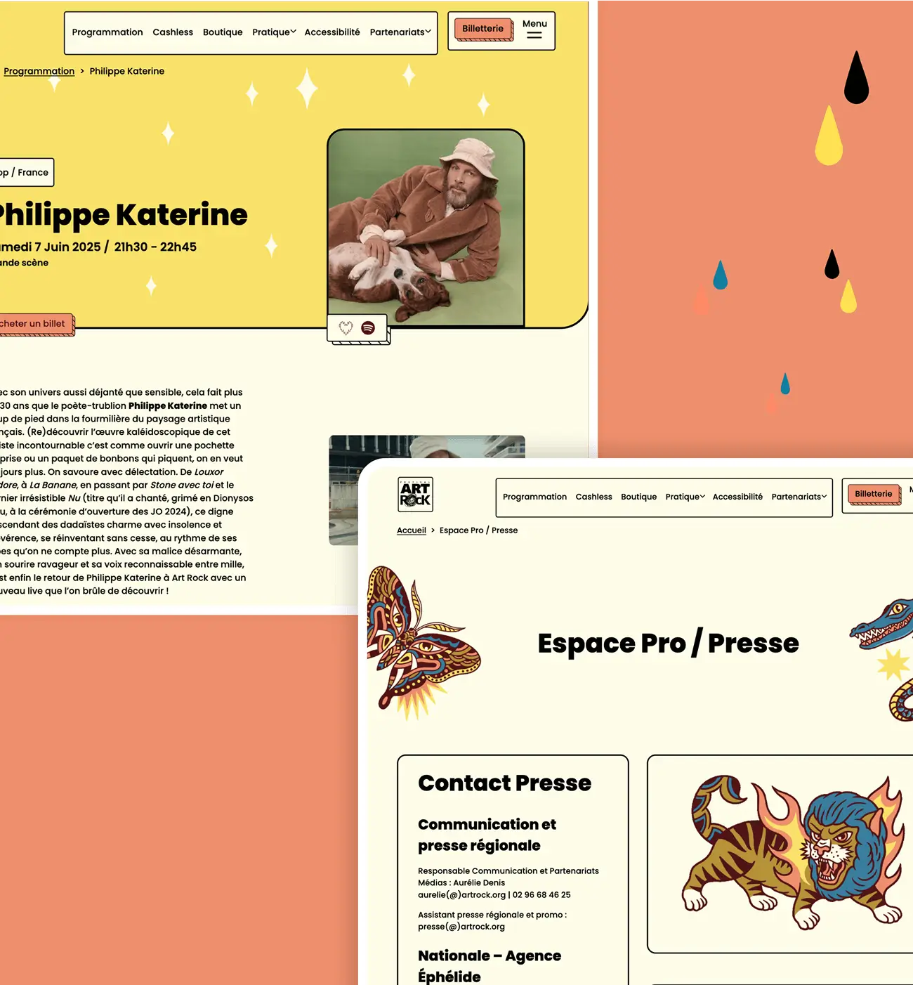 Art Rock mockup UI Design David Daumer