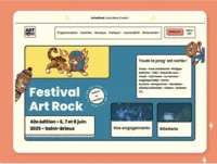 Festival Art Rock projet création site internet David Daumer