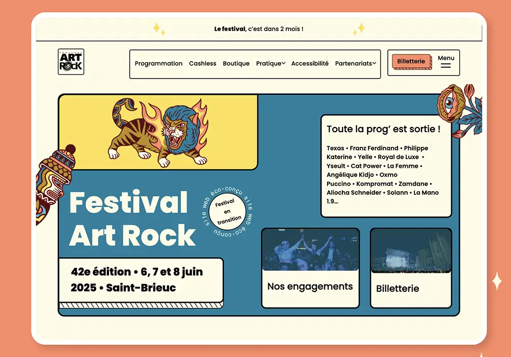 Art Rock projet refonte site web David Daumer