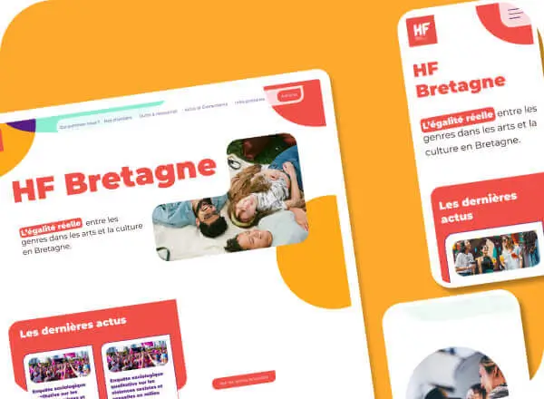 HF+ Bretagne site web design éco par David Daumer