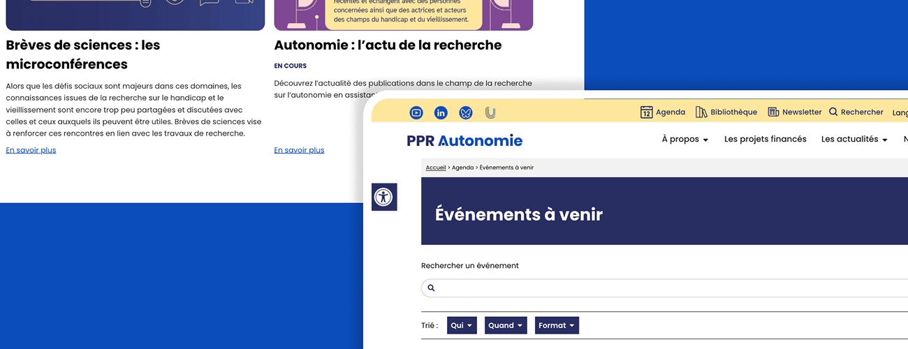 PPR Autonomie visuel introduction projet webmastering