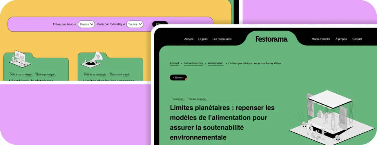 Festorama par le collectif festival projet création site web David Daumer