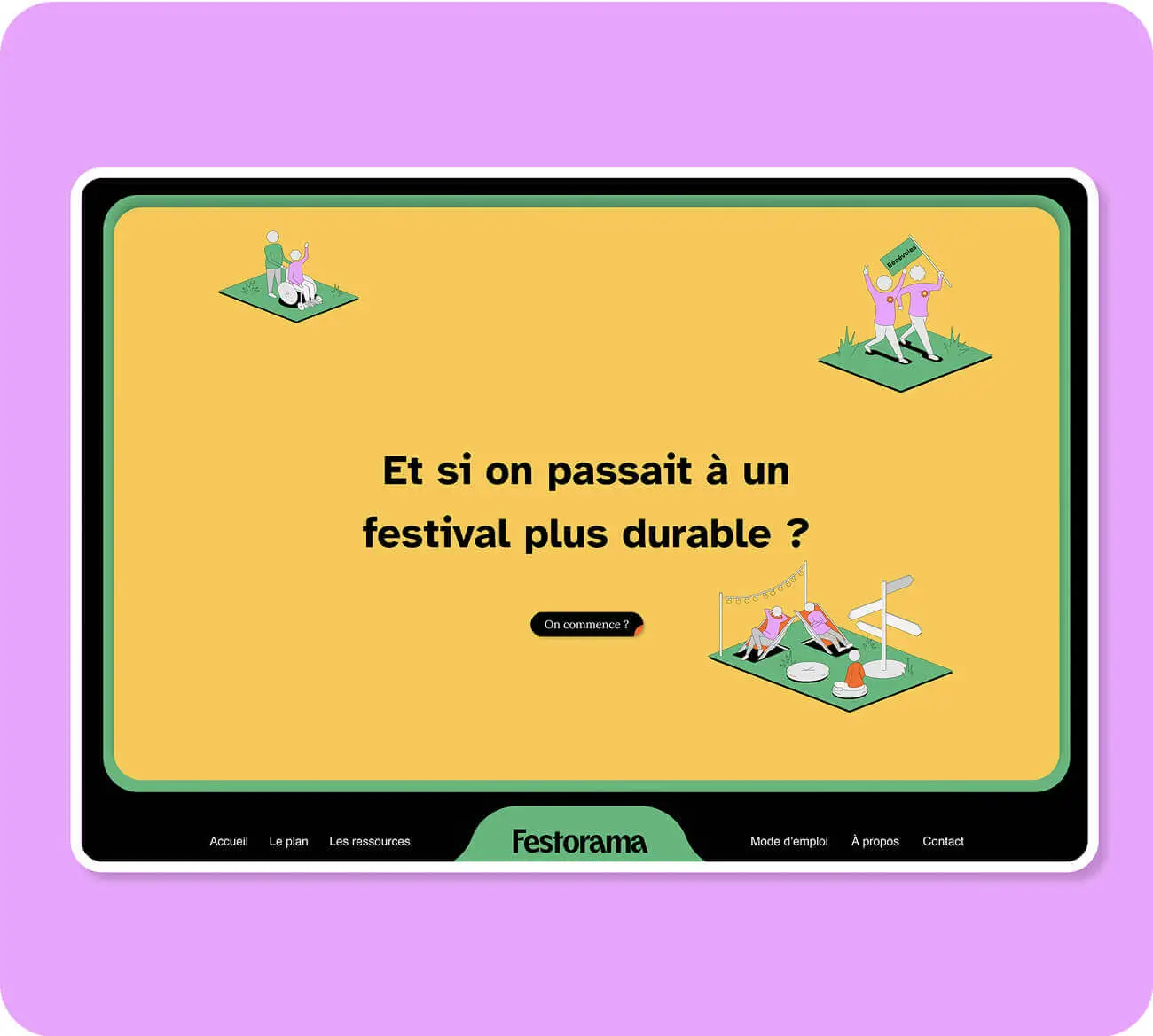 maquette web design éco David Daumer Festorama Bretagne