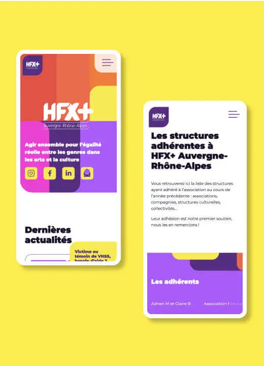 hf aura rhone alpes web design mobile