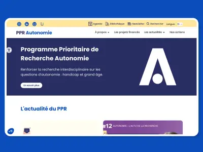 PPR autonomie site web maintenance