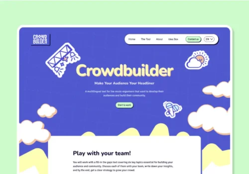 crowdbuilder création site web design