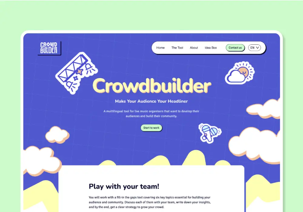 crowdbuilder création site web design