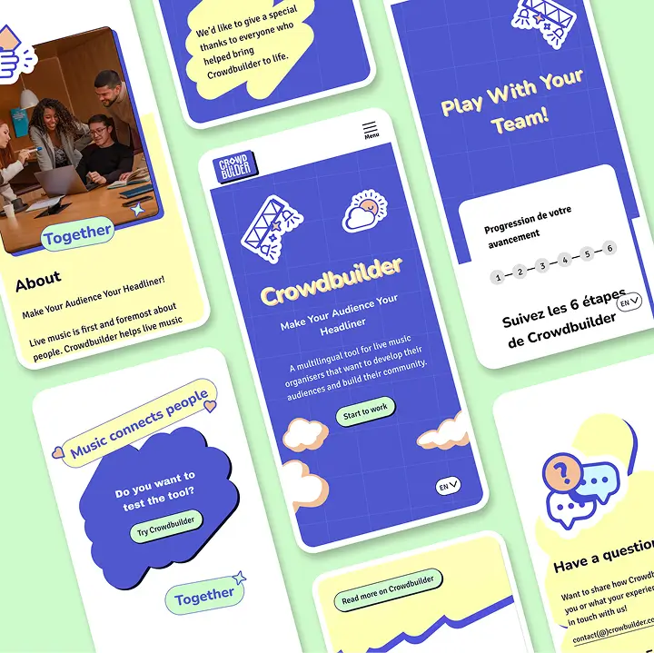 site web nantais maquettes mobile crowdbuilder