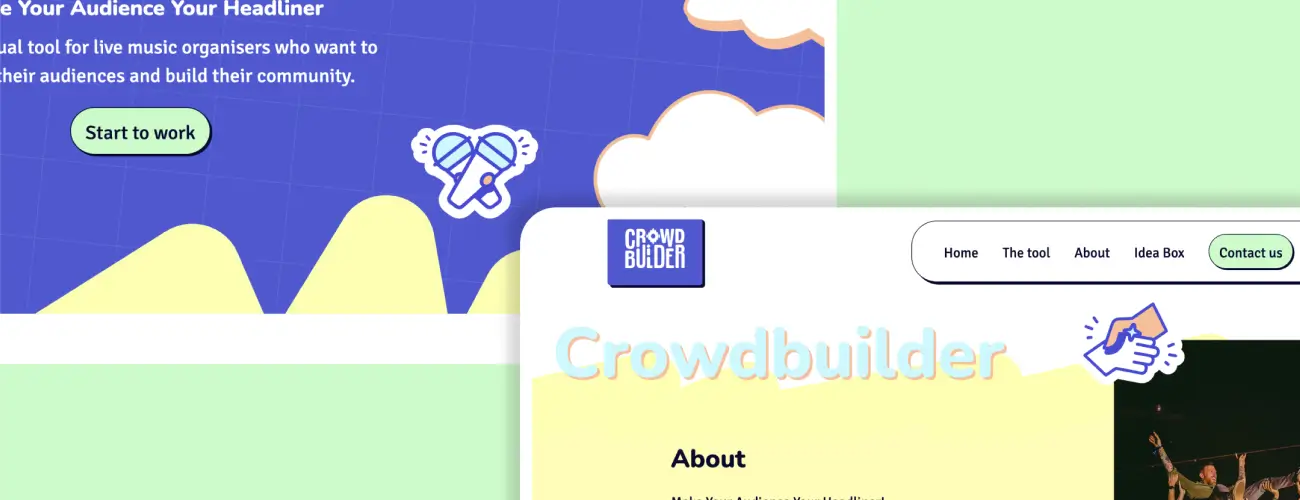 visuel création site web crowdbuilder